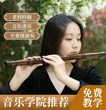 Bamboo Flute Musical Instrument for Beginners, F/E/D/G Tuning Premium Horizontal Flute for Entry-Level, Famous Brand for Kids and Elementary Students