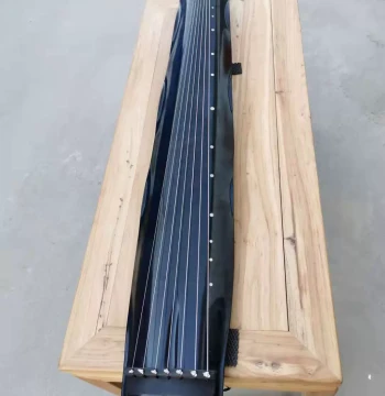Henan Qingshan Guqin, Old Fir Wood Banana-Leaf Style with Ebony Accessories, Seven-String Guqin Musical Instrument with Free Shipping