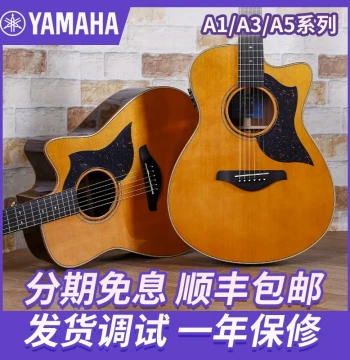 Yamaha Guitars A1R Solid Top, A3R, AC3R, A5R, AC5R All-Solid Acoustic-Electric Folk Guitars