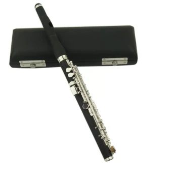 Silver-Plated Key Piccolo Instrument in C Key - High-Pitch Professional Performance Piccolo for Cross-Border Supply