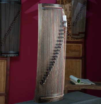 Qinyin Guzheng 1-Meter Small Excavated Zither Rumeng 21-String 88cm Portable Professional Grade Exam and Performance Instrument
