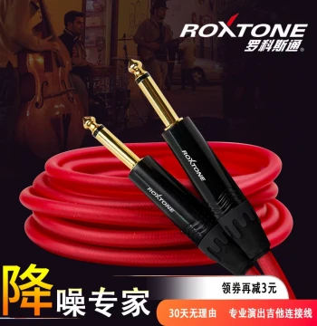 Rockstone Professional Noise-Reducing Guitar Audio Cable: Master Instrument Line for Amplifiers (Custom Lengths Available)