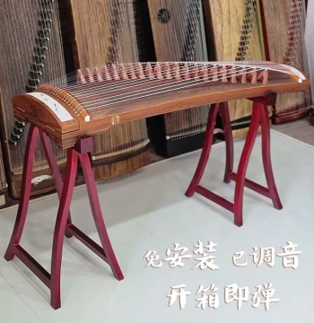 Ningbi Portable Mini Guzheng for Children and Adult Beginners - Professional Performance Grade Solid Wood Guzheng Instrument