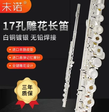 Weinuo 1716 Open/Closed Hole Professional Flute with Engraving, Easy to Play and Stable C Key for Kids, Beginners, Exams, and Orchestras