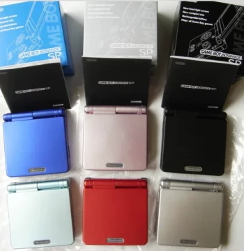 Nintendo GAMEBOY GBASP Console, 80s/90s Nostalgic Retro Handheld, GBA High-Brightness Host