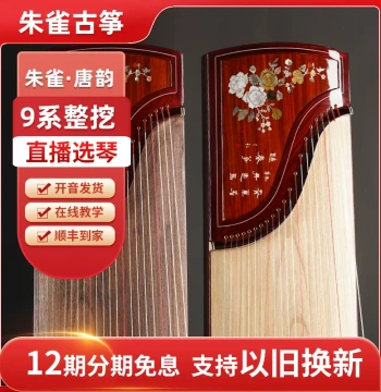 [Trade-In Program] Zhuque Guzheng Series 9 Tang Yun - Solid Wood Carved Zither for Exams and Home Performance