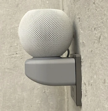 Wall-Mount Base Stand for Apple HomePod mini with Cable Management, Nail-Free Secure 3D Printed Holder