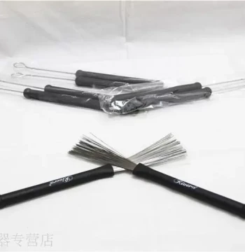 Rivera Wire Drum Brushes - Retractable Bundle Sticks for Latin, Blues, Jazz, and Snare Drums
