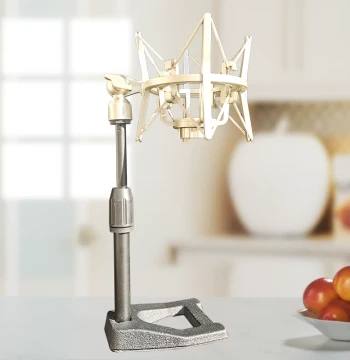 New U87 Shock Mount for 103 Condenser Microphone - Round Stand with Neumann Accessories, Silver Desktop 'Baby Bottle' Style
