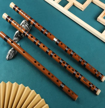 Bamboo Flute for Beginners, Adults, and Students, Professional Performance Instrument, Refined Teaching Entry Level G/F/E/D/C Transverse Flute, Bitter Bamboo Flute