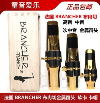 France Brancher Alto, Soprano, and Tenor Saxophone Metal Mouthpieces for Jazz and Pop