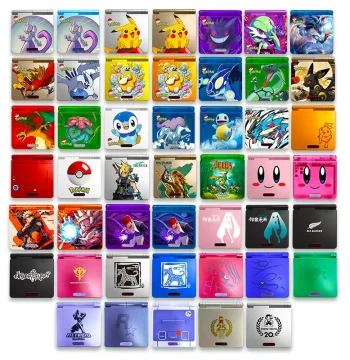 Nintendo GAMEBOY Series GBA SP Shell Replacement - Pocket Monster Limited Edition DIY Custom Kit
