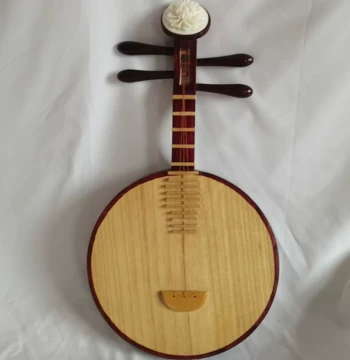 Solid Wood Prop Yueqin and Pipa for Stage Performance and Photography