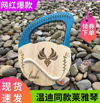 Lyre Harp 24/16/19 Strings, Beginner Small Ancient-Style Performance Instrument, Wendy Harp, Easy to Learn