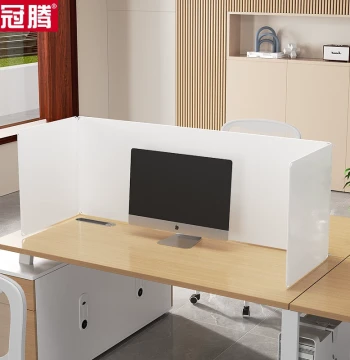 Desktop Privacy Screen Partition - Office Desk Divider with Edge Guard to Prevent Falls, Ideal for Exams and Privacy