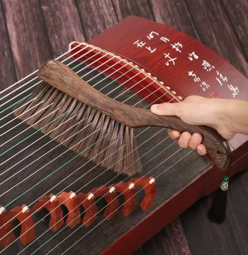 Guzheng Brush Cleaning Brush Special Soft Broom Dust Removal Maintenance Cleaning Dust Brush Instrument Brush Guzheng Broom Dust Sweeper