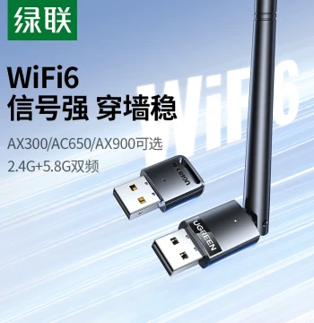 UGREEN USB Wireless Network Adapter - Dual-Band 5G Gigabit WiFi Receiver for Desktops and Laptops (Windows/Mac/Linux)
