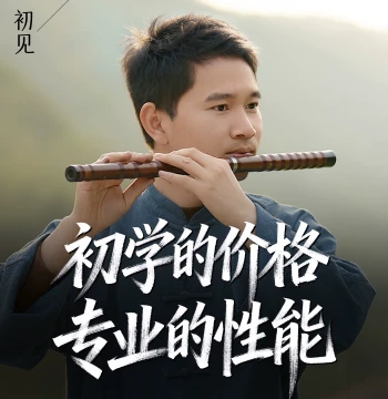 Tianyang Flutes & Xiao, Handcrafted by Liu Cheng, 'First Encounter' Model Bamboo Flute for Beginners, Performance Transverse Flute with Full Accessory Kit