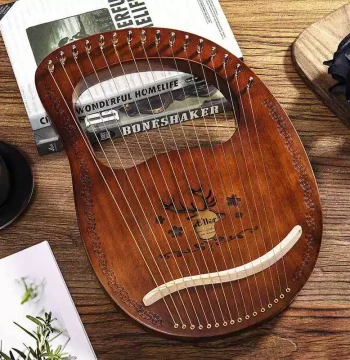 Authentic 116 Lyre Harp, 9-string Portable Small Harp for Beginners, Niche Instrument