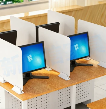 Student Desk Partition Screen for Exams, Durable PVC Acrylic Office Divider