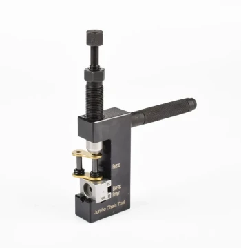 Motorcycle O-Ring Chain Breaker and Riveting Tool with Hole Punching and Expansion Features for Chain Link Installation