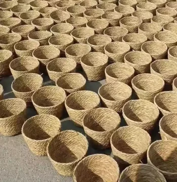 Bestseller Straw Woven Flower Pot, Rattan Plant Basket, Greenery Decorative Planter, Woven Flower Vessel, Bear Hug Bucket