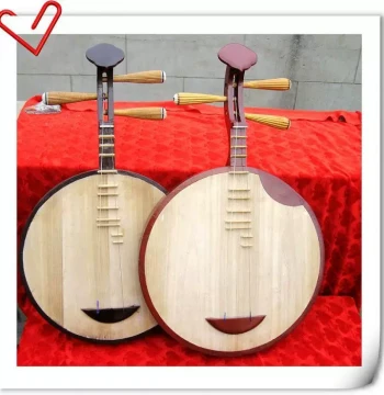 Master Fan Handcrafted Yueqin - Exquisite Workmanship in Rosewood, Pearwood, and Wingnut Wood
