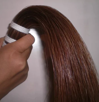 Brown Bow Hair 250 Farmed Horsehair 60/70 for Instrument Bows, Whisks, Embroidery, and Craft Weaving