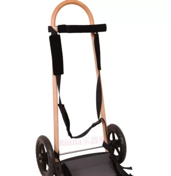 Specialized Harp Trolley, Solid Wood Transport Board for Pedal Harps, Labor-Saving Cart for Large and Small Harps in Orchestras