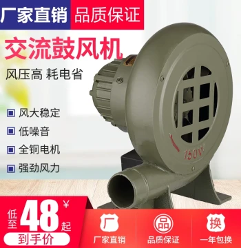 Small Cast Iron Blower – Single-Phase 220V Centrifugal Fan for Industrial Stoves, Charcoal Ignition, and BBQ Grills