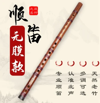 Shundi Recorder 6-Hole F Key G Key New Style No-Membrane Bamboo Flute Beginner Entry Zero Basis Elementary Adult Children Professional