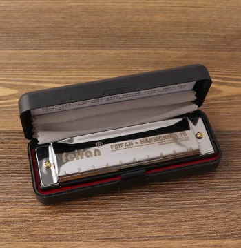 Harmonica Model A1ZOQ001 - 10-Hole Blues Harmonica for Children and Adult Beginners (Men and Women)