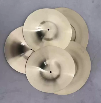 Red Silk Brass Cymbals Teaching Tools, 15cm/18cm/22cm Pure Brass Cymbals, Gongs, Orff Children's Percussion Instruments