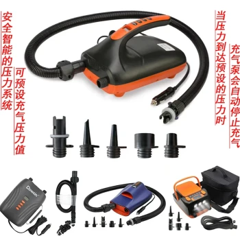 12V Electric Vehicle Inflatable Pump for Inflatable Boats, Rafts, SUP Boards, Tents, and Outdoor High-Pressure Use