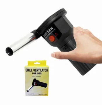 Electric BBQ Blower – Mini Portable Automatic Air Pump for Outdoor Grilling and Camping Fire Starting