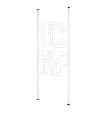 INS-Style Grid Screen Punch-Free Floor Standing Storage Rack Decorative Photo Wall Mount Simple Iron Grid