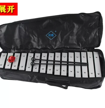 Free Shipping Tuned 15-Note Aluminum Xylophone, Children's Percussion Instrument, Hand Chime, Orff Music Teaching Aid