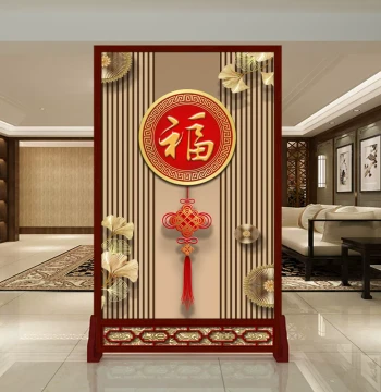 New Style Screen Partition Wall for Living Room, Bedroom, Entrance, Office, Entryway, Bathroom; Movable Standing Screen