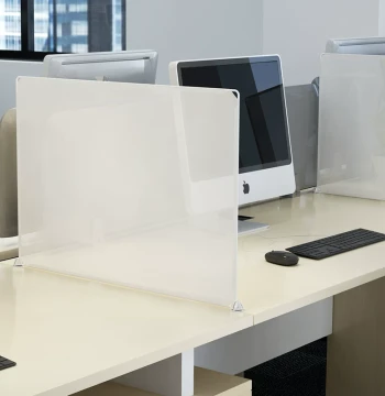 Desktop Splash Guard, Office Partition, Sunshade Screen, Movable Exam Divider for Student Desks