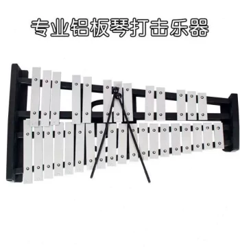 Professional Aluminum Plate Xylophone, 37/32/30/15 Notes, Wooden Percussion Instrument with Stand for Kindergarten & Elementary School, Steel Plate Xylophone