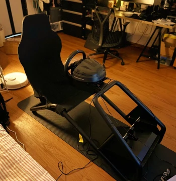 GT Racing Simulator Seat Stand - Home F1 Sitting Position Steering Wheel Bracket for Thrustmaster, Moza, Logitech
