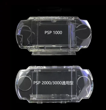Crystal Clear Hard Shell Case for PSP 1000/2000/3000 – Transparent Protective Cover and Accessories