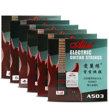 Alice A503 Electric Guitar String Set – Genuine Single Strings (1/2/3/4/5/6) and Full Sets