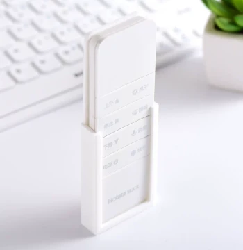 Hot Wife Drying Rack Remote Control Holder - Wall-Mounted Adhesive Storage Box for Drill-Free Installation