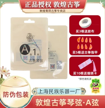 Dunhuang Guzheng Strings – Authentic A String Set (Strings 1-21), Officially Licensed for Performance and Beginners