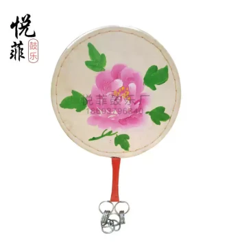 20cm-120cm Jingxi Taiping Drum (Fan Drum) - Painted Dance Prop with Free Drumsticks