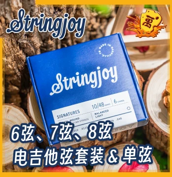 USA-Made Stringjoy 6/7-String Single Strings 1046 Nickel-Plated Alloy Audiophile Set Electric Guitar Strings 0942