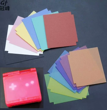 Decorative Shell Covers for GBA SP: Color-Changing DIY Plastic Stickers to Hide Scratches on GB/GBA SP Consoles