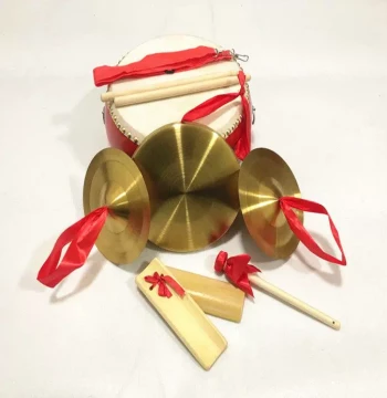 Sanjuban Performance Percussion Set - Gongs and Drums for School, Corporate Events, and Celebrations