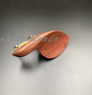 Violin Chinrest/Chest Rest, Ebony/Jujube/Red Rosewood/Boxwood with Installed Gold Chinrest Screws, Instrument Accessories